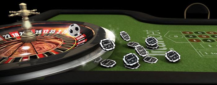 Roulette Tisch mit Jetons
